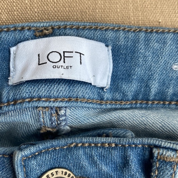 Loft Curvy Skinny Ankle Jeans Size 2 - Picture 4 of 5